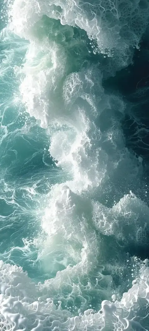 Fractal Sea Foam Waves