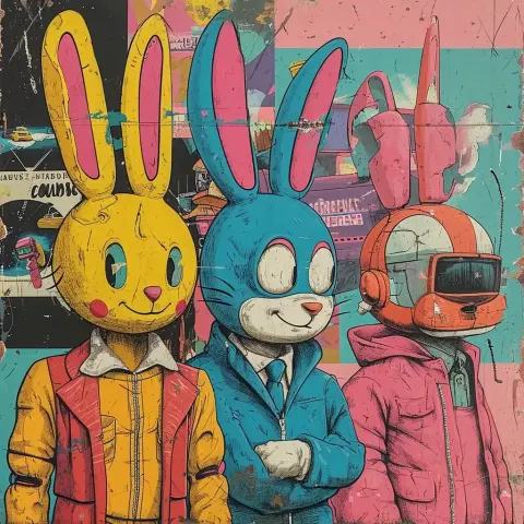 Postmodern Cartoon Collage