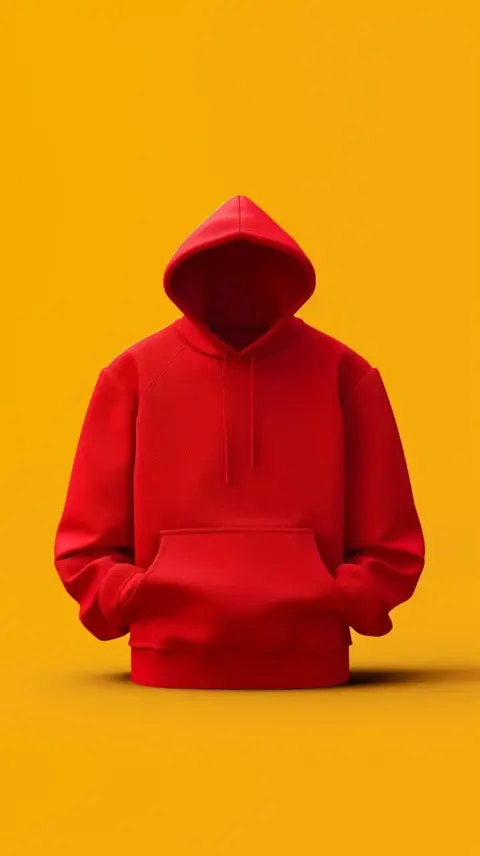 Red Hoodies App UI Clean 4K Design