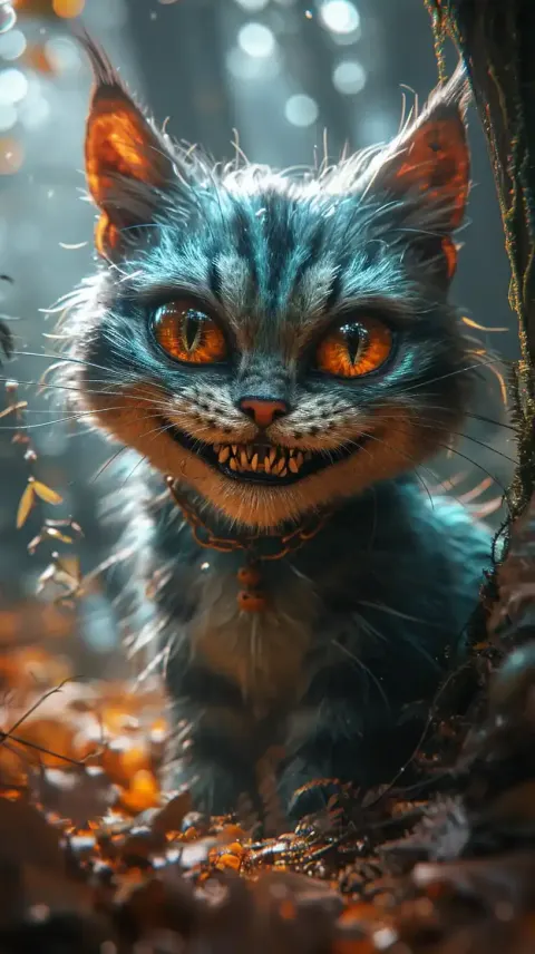 Exaggerated Cheshire Cat