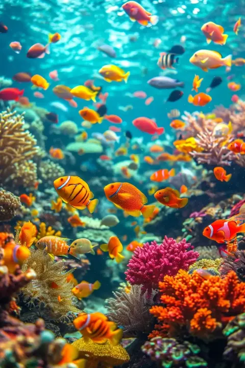 Colorful Coral Community