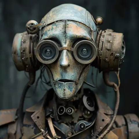 Steampunk Alien Vampire Robot