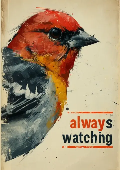 Propaganda Bird Always Watching