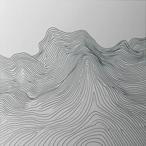 Minimalist Mountain Lines