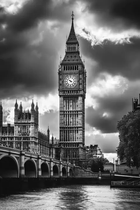 Monochrome Fine Art Big Ben
