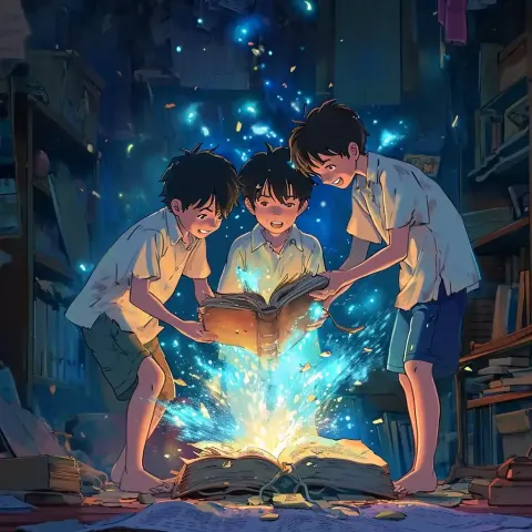 Magical Book Ghibli Glow