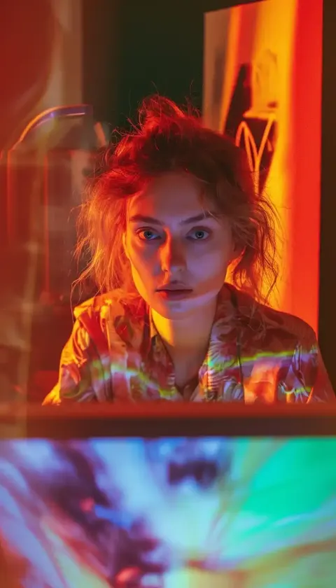Strange Magician at Computer Pipilotti Rist-inspired Video