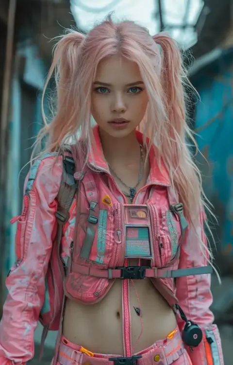 Cyberpunk Princess Peach