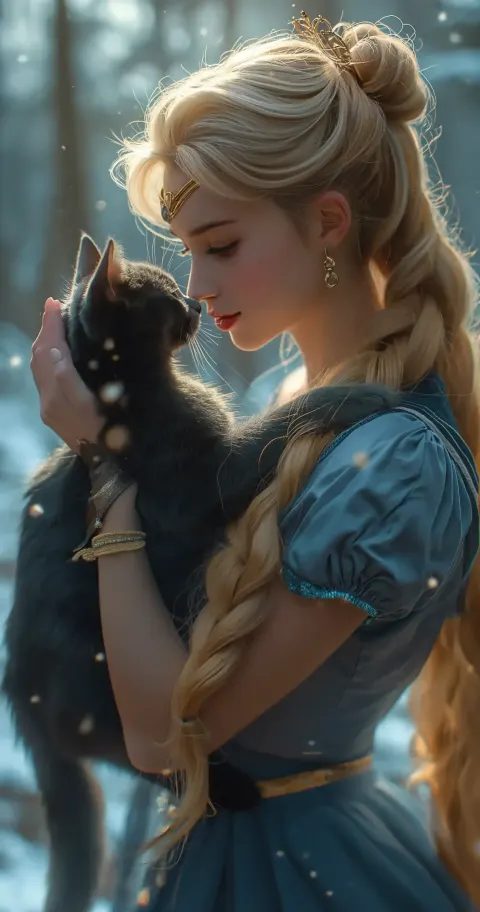 Magical Sailor Moon with Black Cat