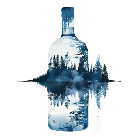 Double Exposure Vodka Forest