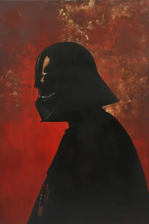 Oil Painting of Darth Vader by Lon Spilliaert