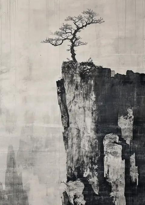 Minimalist Chinese Cliffs