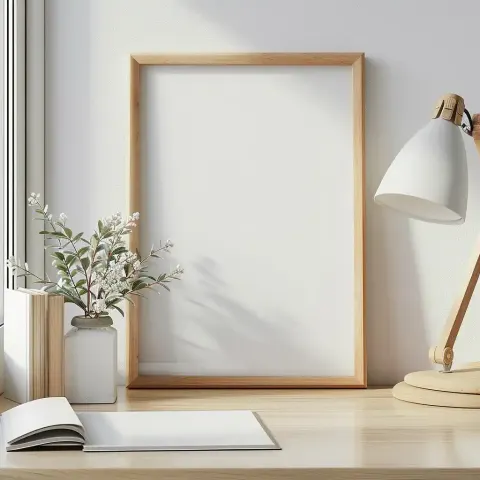 Realistic Desk Mockup