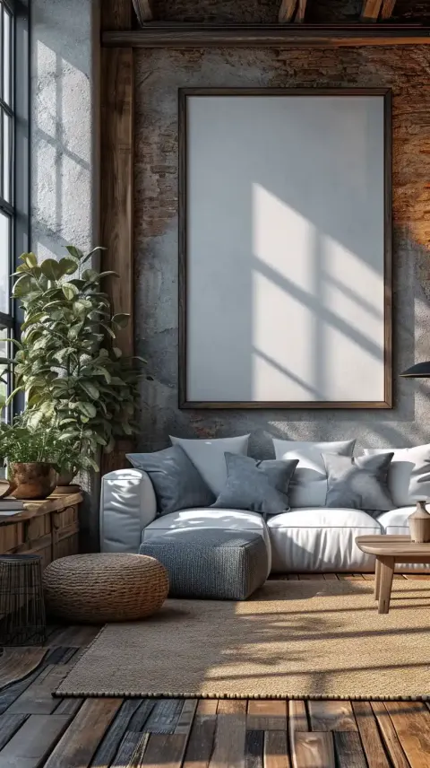 Modern Home with Blank Wall