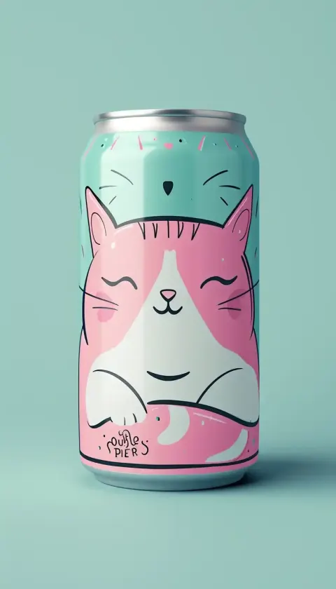 Pastel Cat Drink