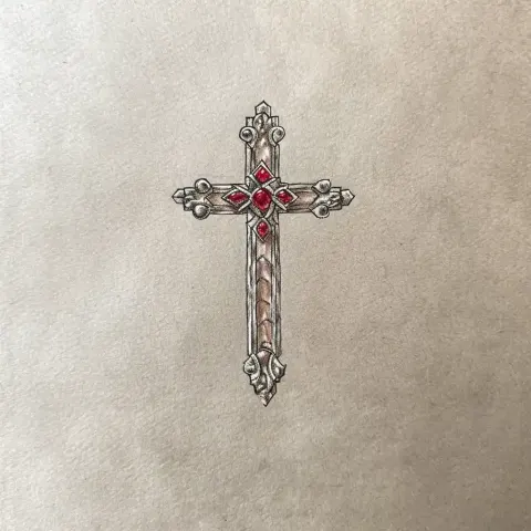 Goudjis Minimalist Sacred Cross
