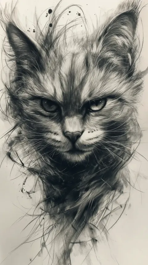Demonic Cat Sketch