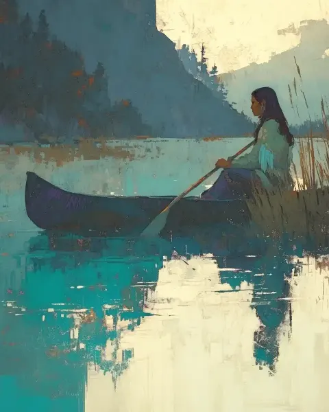 Native Princess Canoe Dawn