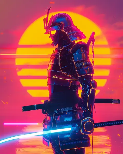 Neon Samurai Duelist