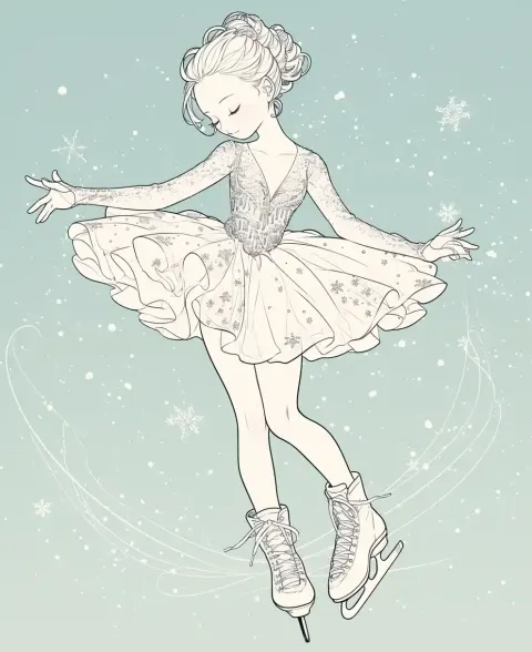 Anime Skater Coloring Page
