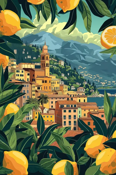 Dynamic Lemon Festival Illustration