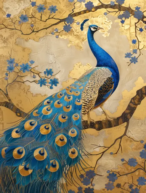 Silk Peacock Cloisonne