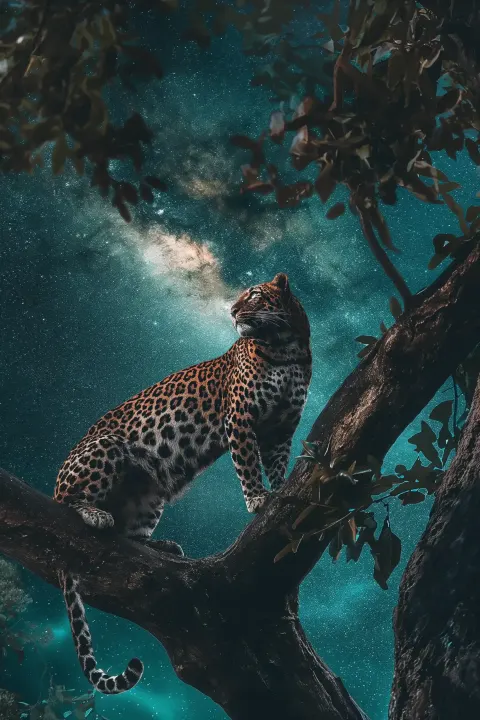 Gothic Leopard in Space