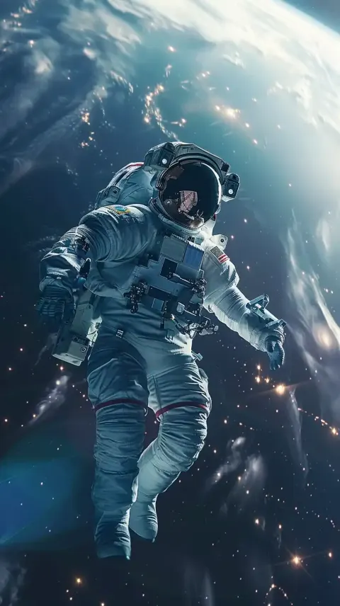 Cosmic Astronaut in Space