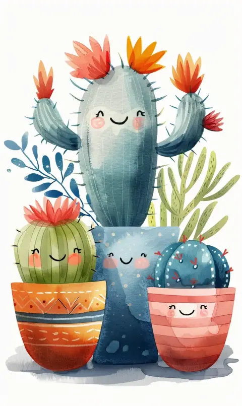 Scottish Cactus Vector Animation