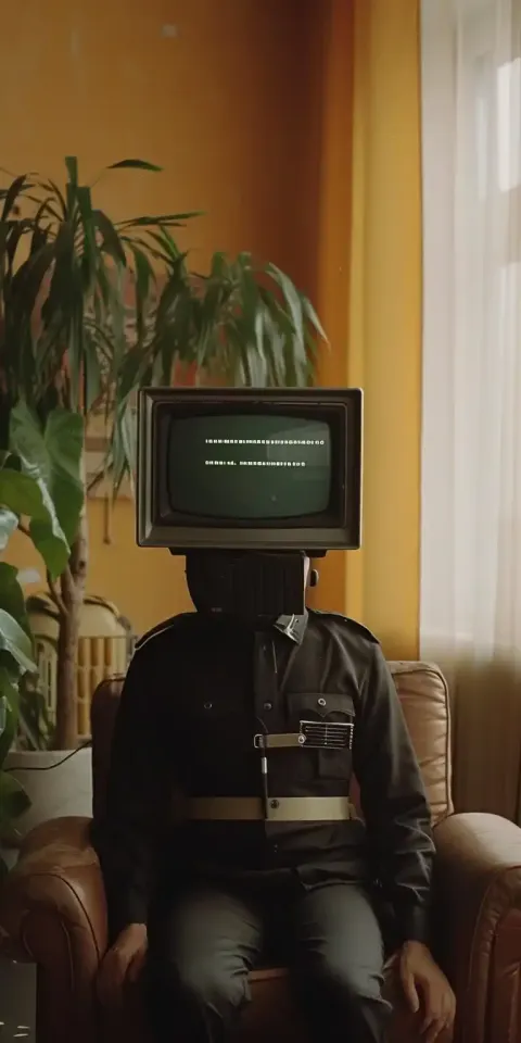 Soviet Policeman TV Head