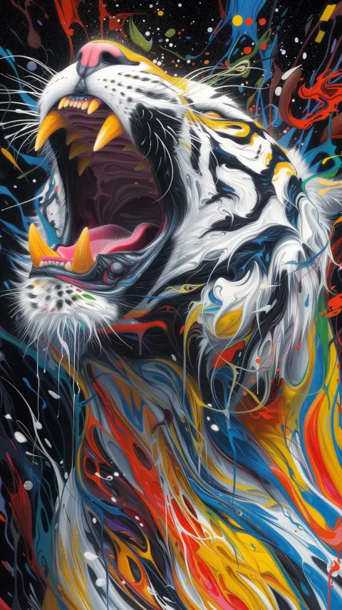 Abstract Tiger  Dragon