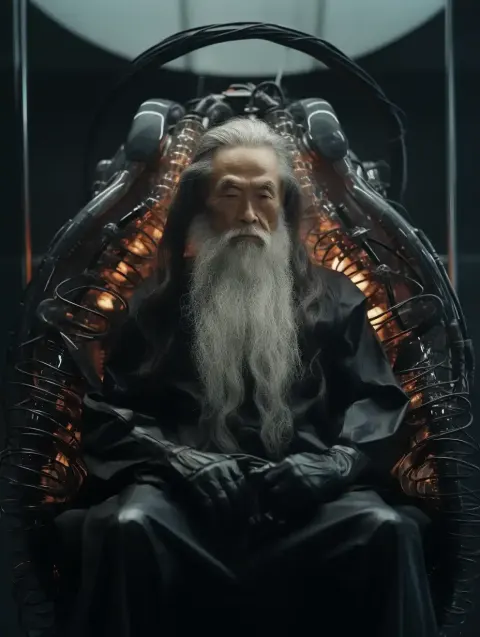 Biomorphic Throne Room Portrait