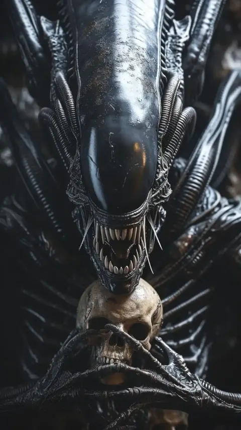 Realistic Xenomorph Queen Portrait