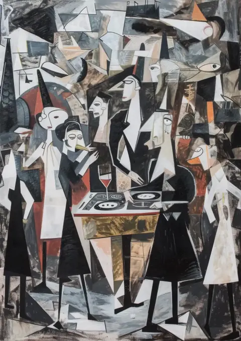 Pablo Picasso Party Scene