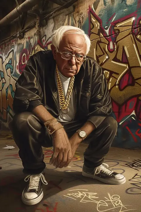 Urban Bernie Graffiti Realism