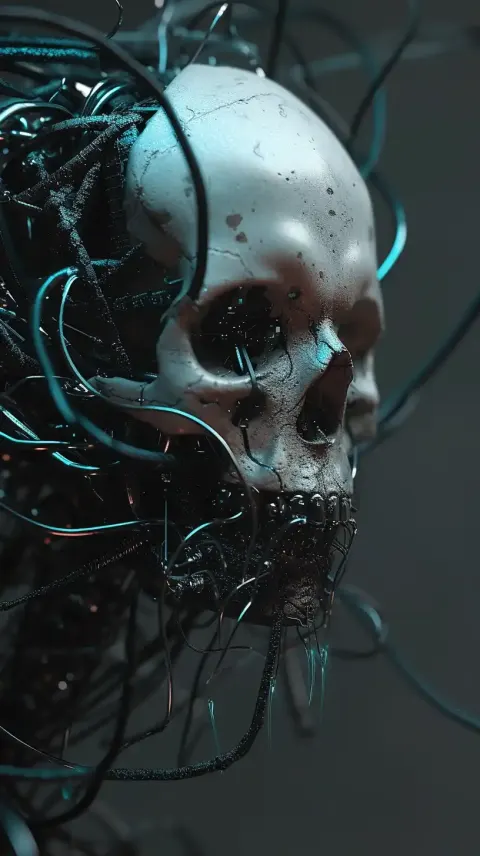 Digital Cyborg Skull Integration