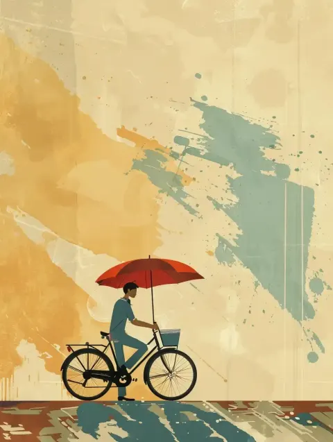 Minimalist Bicycle Illustrator