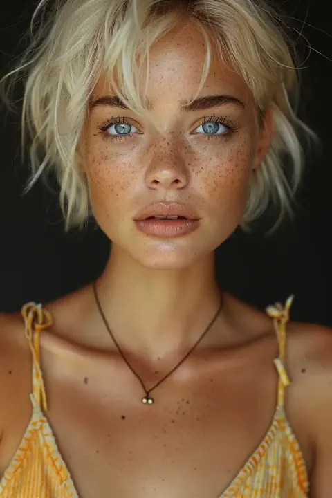 Realistic Brazilian Girl Portrait