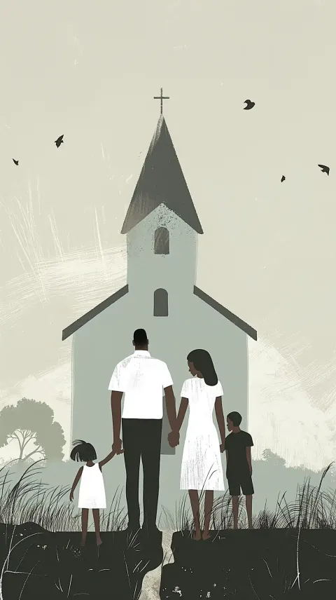 Modern Family Church Portrait