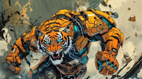 Cybernetic Tiger Hero