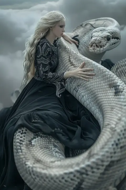 Python Guardian in Soft Focus