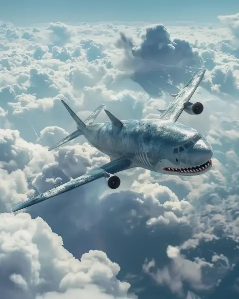 Shark Aircraft in Sky