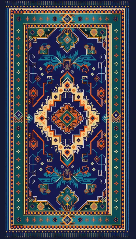 Persian Carpet Bold Pattern