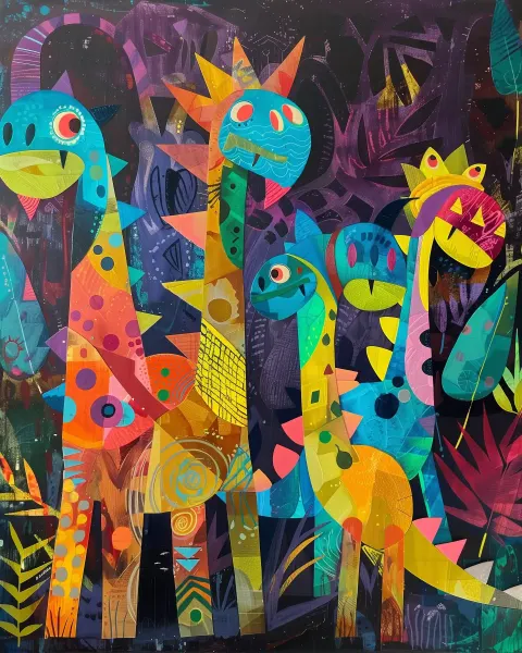 Abstract Dinos Dark AR