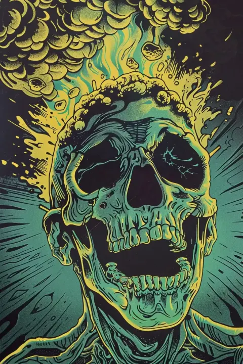 Glowing Stoner Doom Illustration