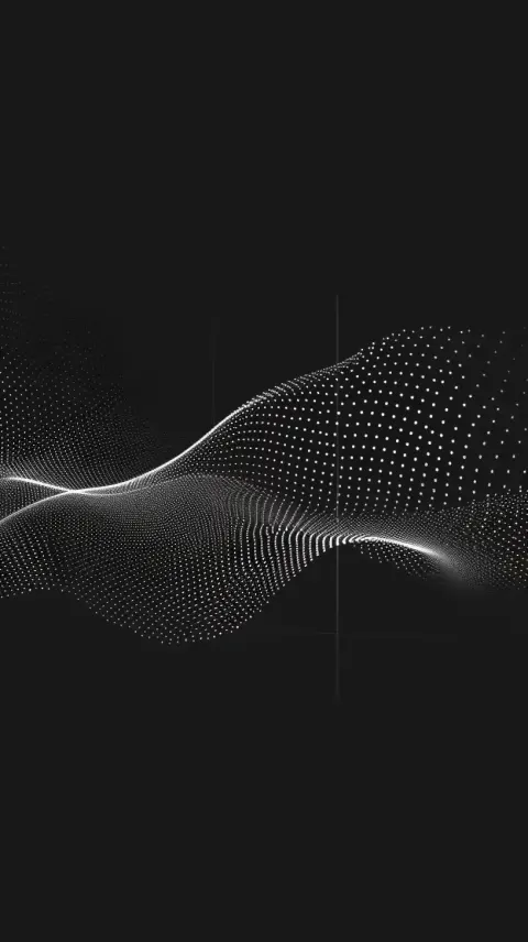 Abstract Wave Art Amoled Black