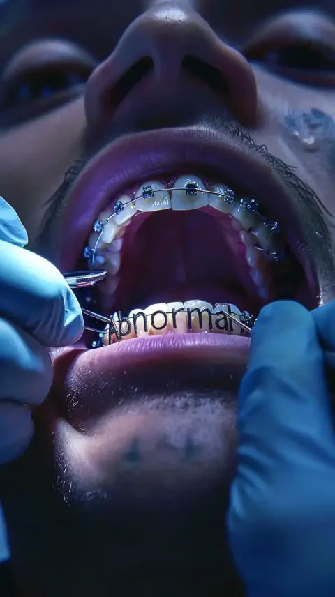 Realistic Braces Close-Up
