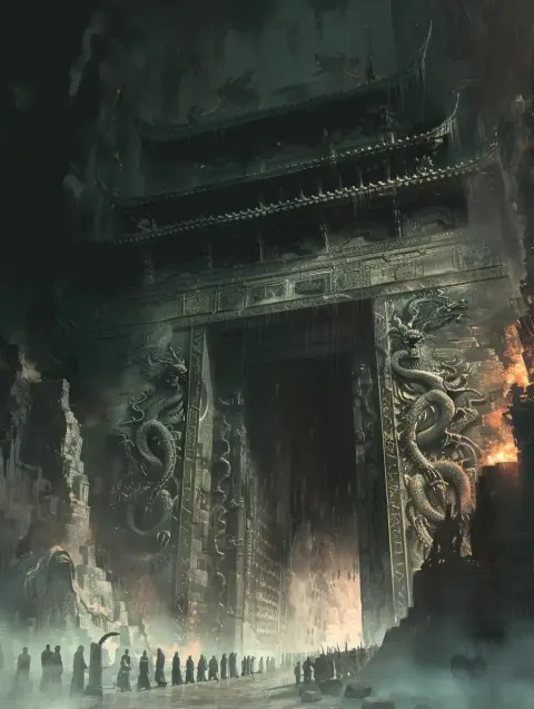 Chinese Hell Gate Detail