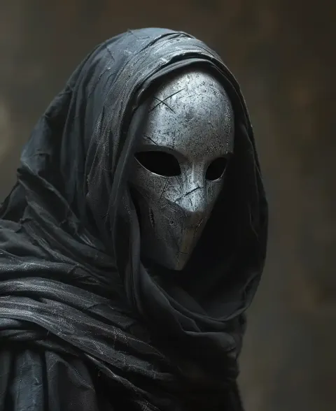 Masked Man in Romantic Style
