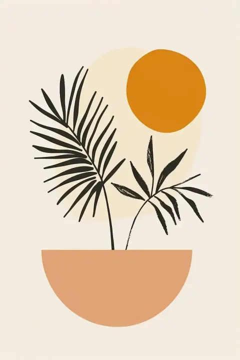 Boho Botanic Geometry
